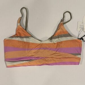 Prana Womens Willow Falls Waves Reversible Bikini Top S Summer Beach Vacation‎